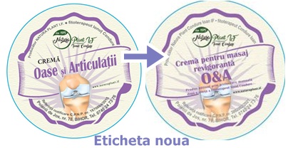 Crema Oase si Articulatii Forte Natura Plant Poieni, 150 ml