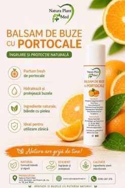 BALSAM DE BUZE – PORTOCALĂ - 5 ml