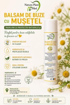 BALSAM DE BUZE – MUȘEȚEL 5ml