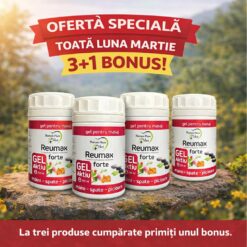 Gel aktiv REUMAX Forte  - Complex din 8 plante medicinale 3+1 GRATIS